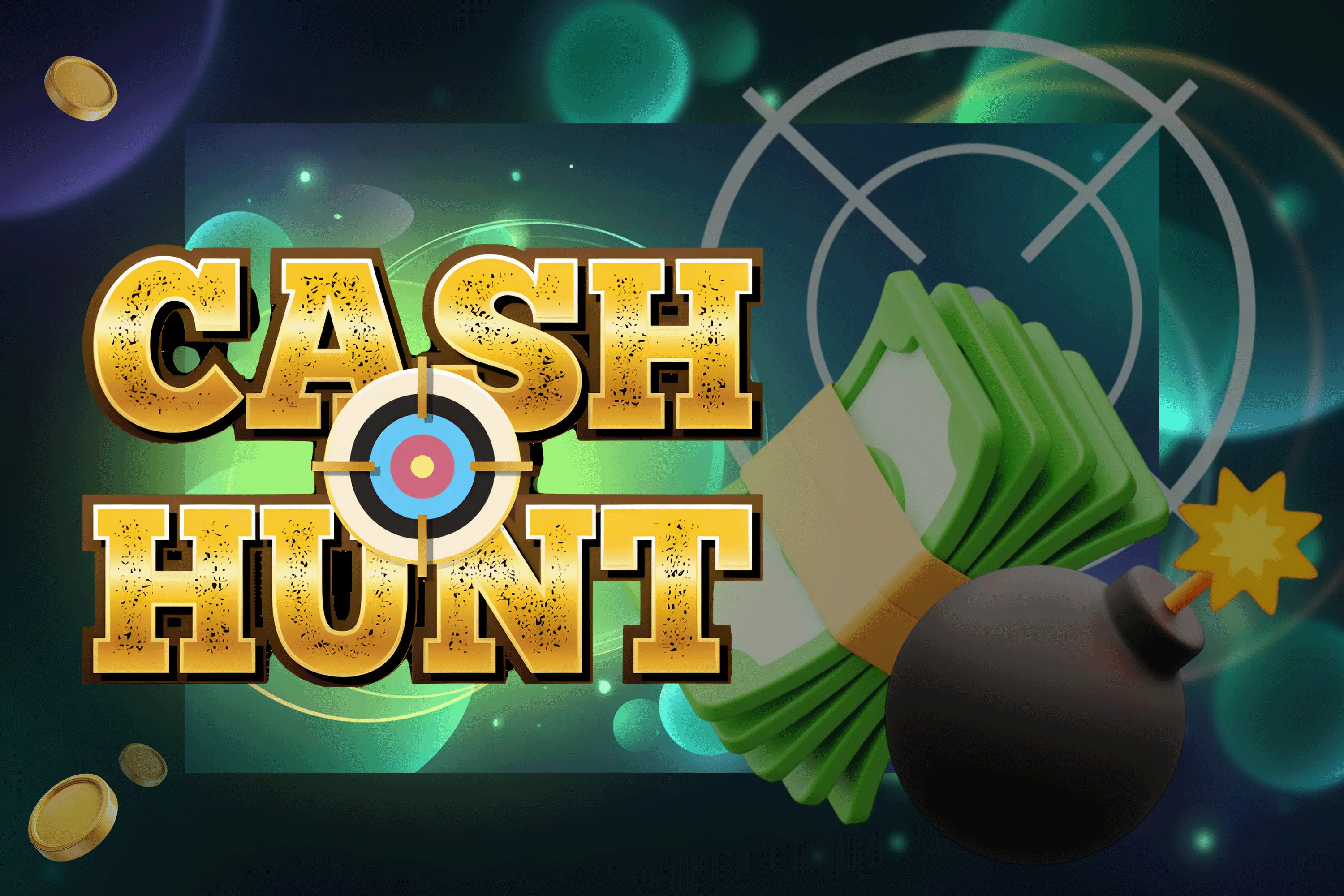 Crazy Time Cash Hunt bonus game showing 108 symbol shooting gallery grid