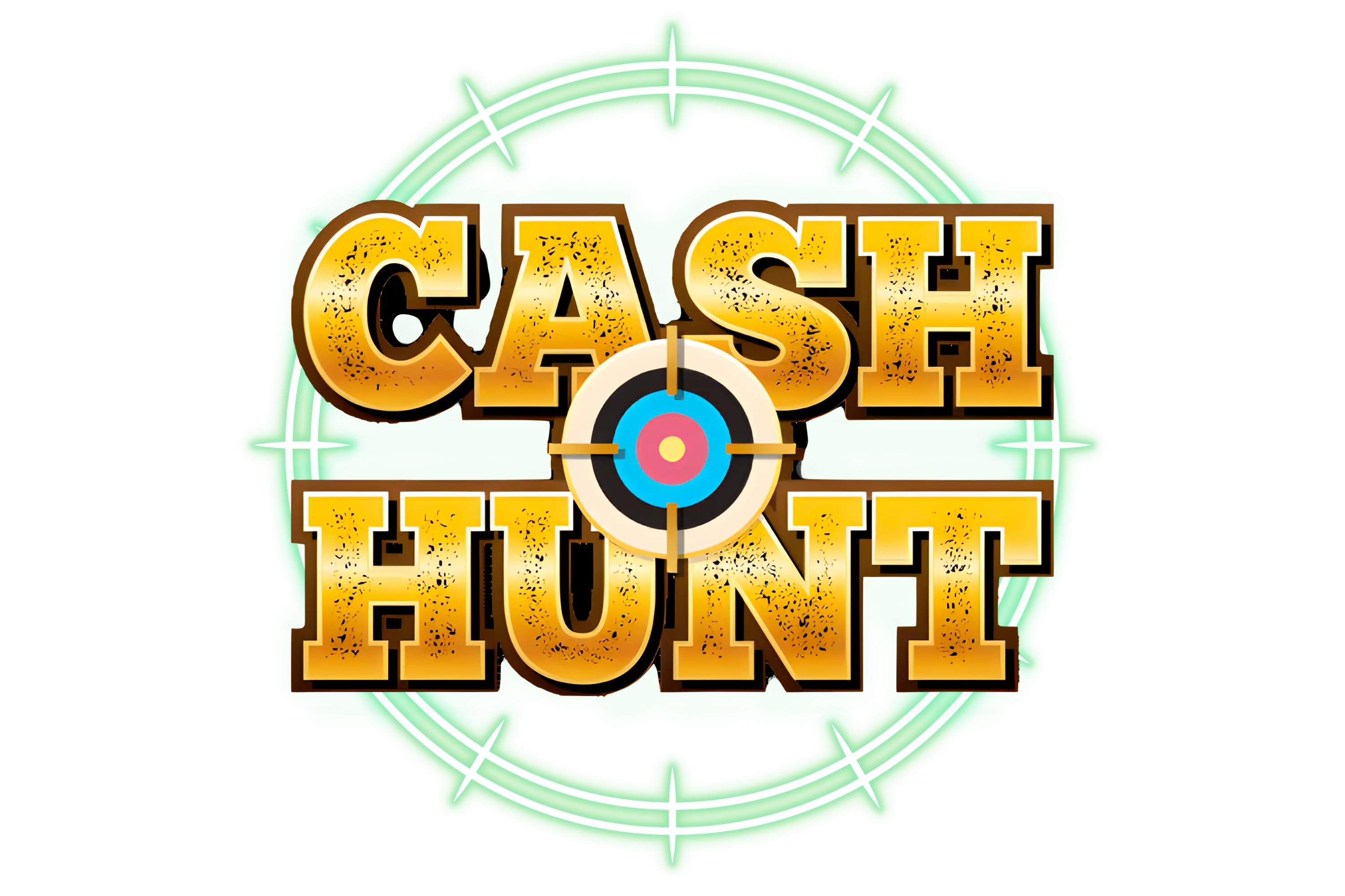 Cash Hunt bonus game logo with target symbols